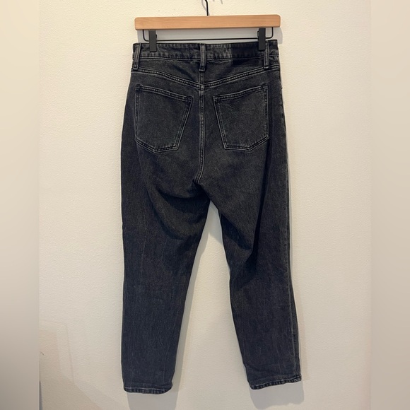 Abercrombie & Fitch Curve Love high rise Mom jeans black size 27 4 - Picture 4 of 12